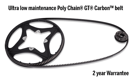 ZERO DS Poly Chain® GT® Carbon™ belt drive